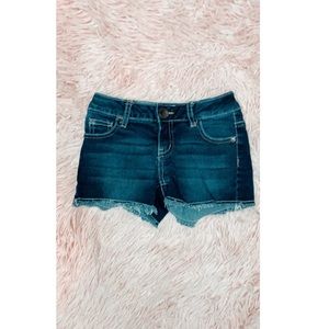 Justice Dark Wash Denim Shorts